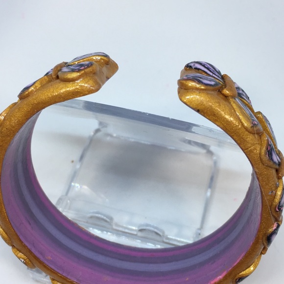 Handmade Polymer Clay Bracelet, Handmade Jewelry, Bangle Bracelet - Picture 5 of 5